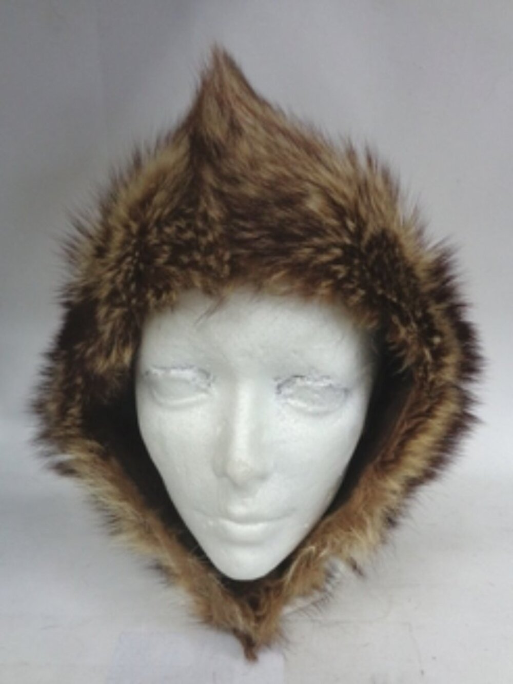 MINT RACCOON FUR HOOD HAT CAP CHILDREN CHILD